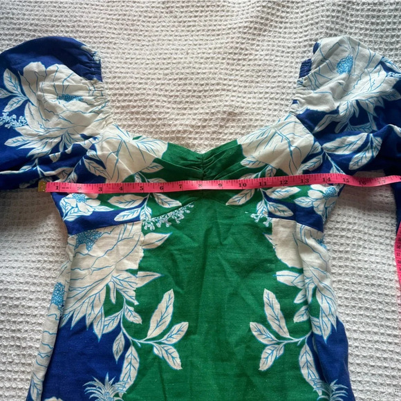 NWT Farm Rio Soft Garden Mini Dress size XXS soft garden blue 306165 - Picture 8 of 12